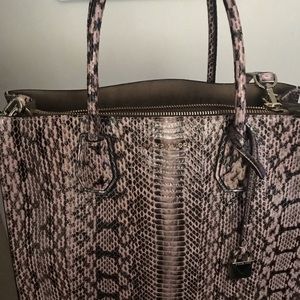 Michael Kors Classy Pink Snake Skin Purse